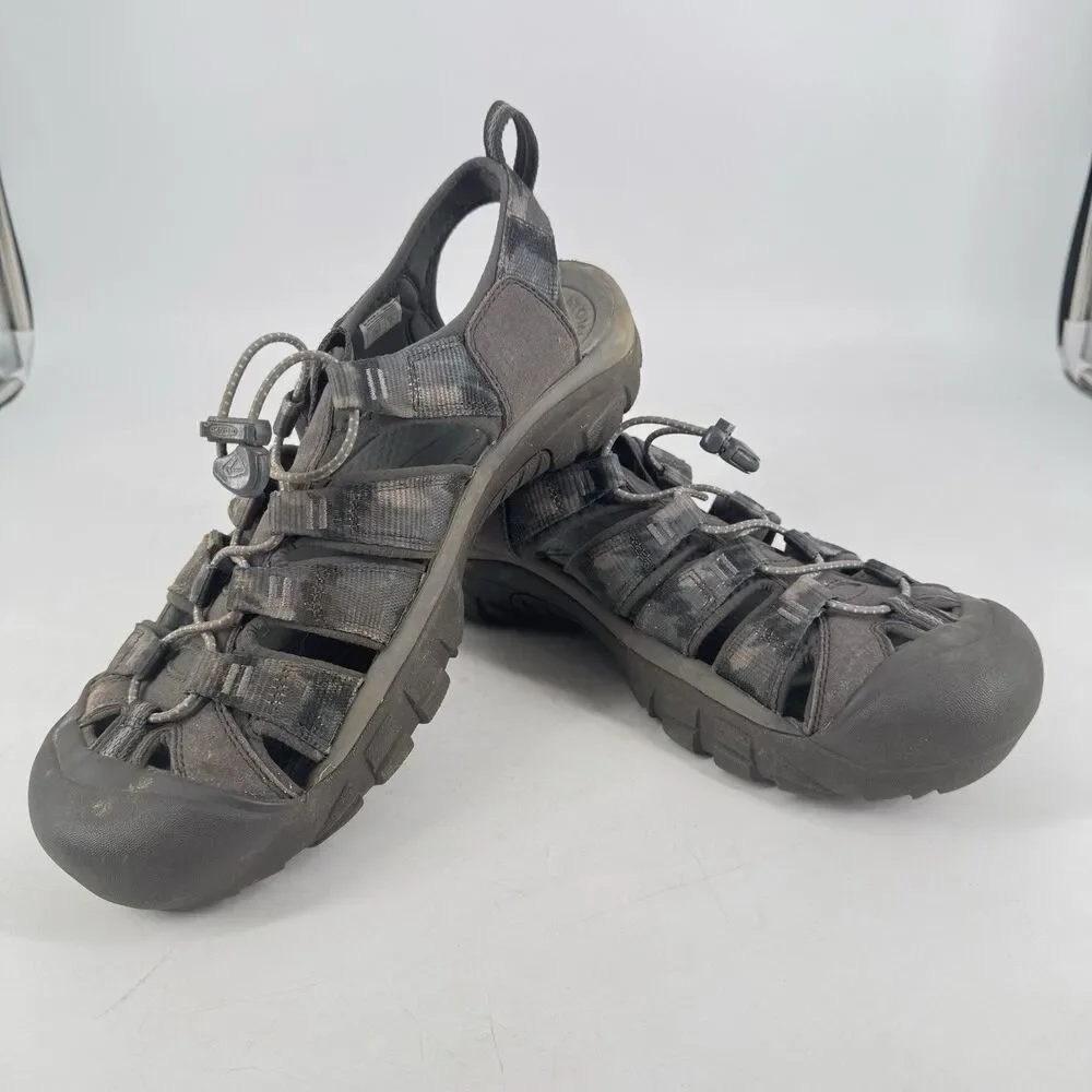 KEEN Newport H2 Men’s 11.5 Gray Camo Waterproof Hiking Sport Sandals